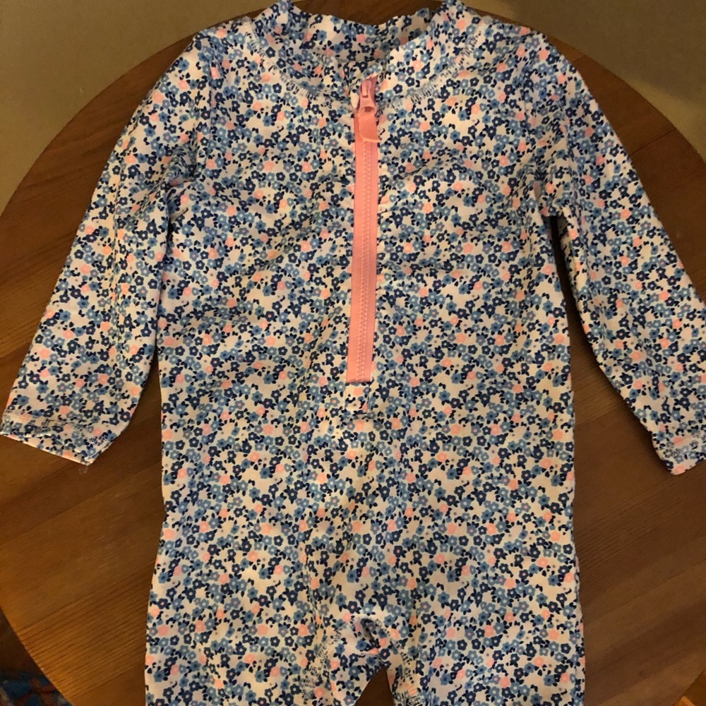 Carter's Flower Print Rash Guard